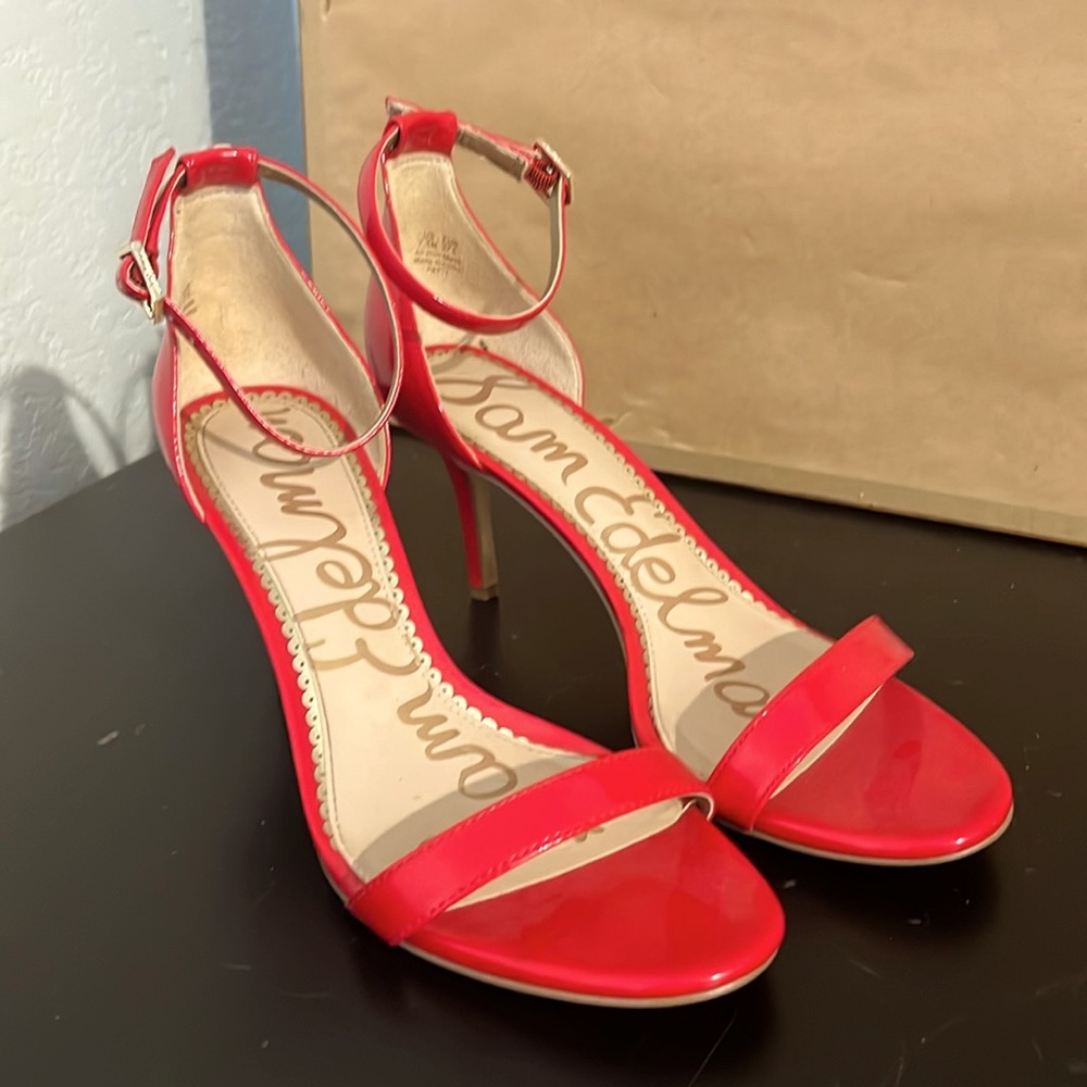Sam Edelman 3” red heel size 7.5